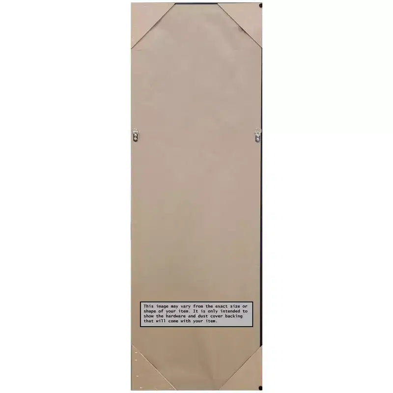 Amanti Art 17" x 51" Avon Framed Full Length On the Door Mirror Black: Modern Rectangle Bedroom & Wall Mounted