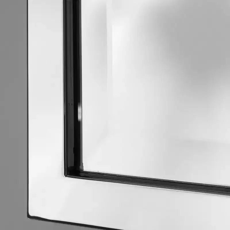 24" x 30" Classic Metal Frame Wall Mirror Chrome - Head West: Beveled, Transitional Style, No Assembly Required