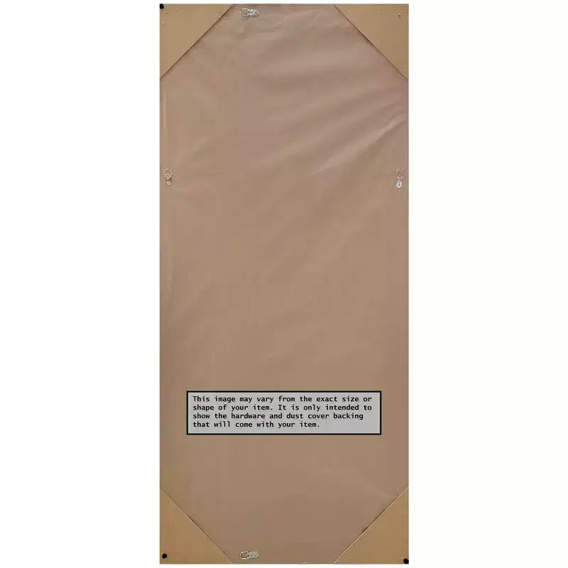 28" x 64" Wildwood Framed Full Length Floor/Leaner Mirror Brown - Amanti Art: Modern Rectangle, Polystyrene Frame, Wall Mountable