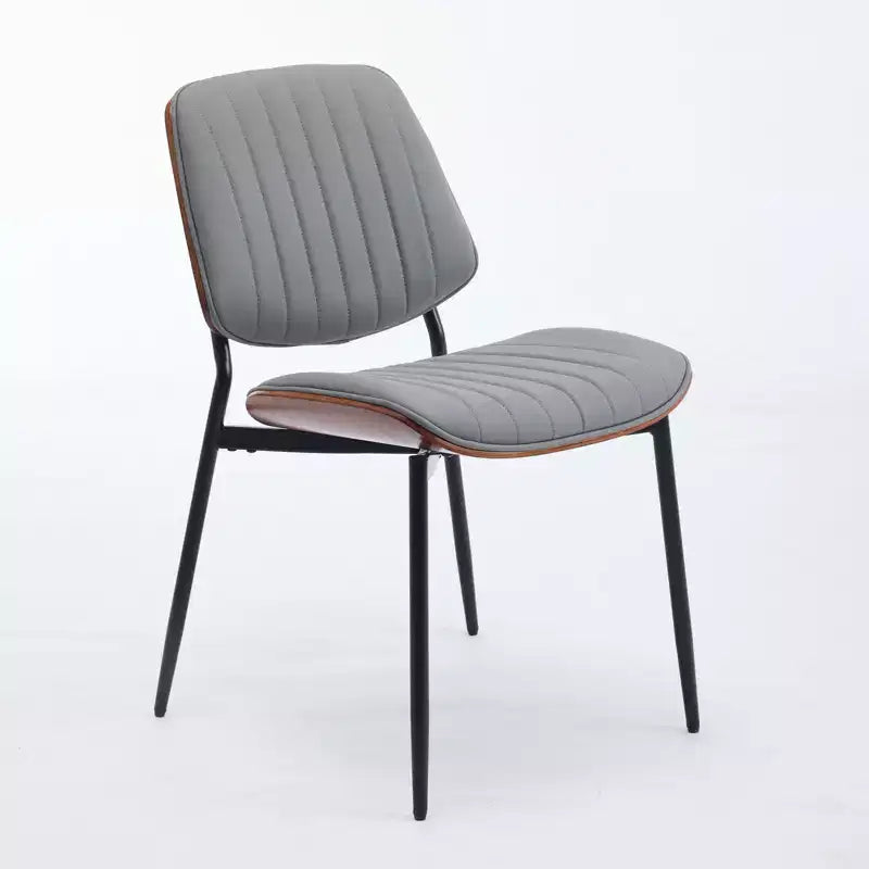 TUYOHW PU Leather Kitchen Chairs Set of 2 with Metal Tapered Legs,Ergonomic Dining Chairs with Curved Backrest,Wider & Deeper Leg Spacing