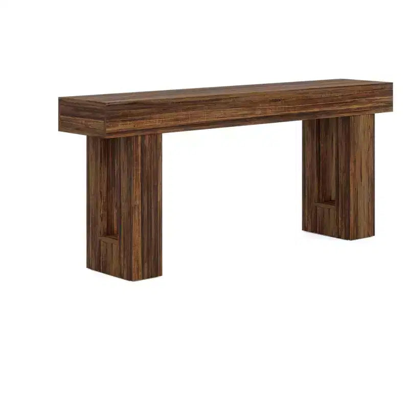 MAYEERTY 63-Inch Country-Style Wooden Sofa Table, Rustic Entryway Accent Table