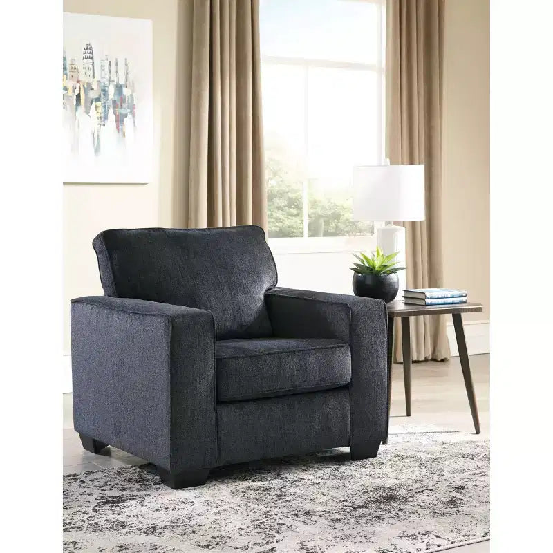 Altari Accent Chair Slate: Contemporary Plush Upholstery, No Assembly - Signature Design by Ashley
