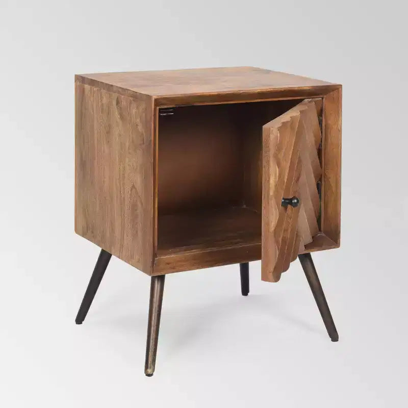 Christopher Knight Home Harrington MidCentury Modern Cabinet Dark Brown: Mango Wood, No Shelves, Hardwood Frame