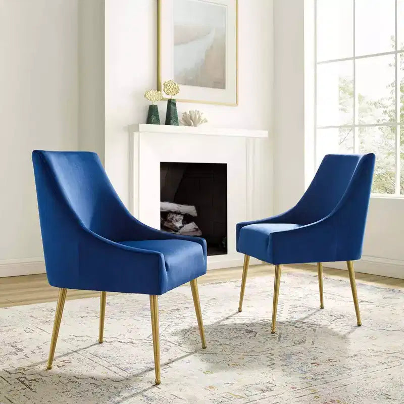 Set of 2 Discern Upholstered Performance Velvet Dining Chairs - Modway