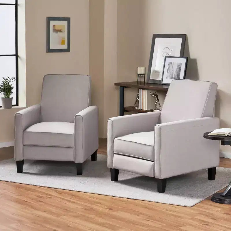 Set of 2 Darvis Contemporary Recliners - Christopher Knight Home