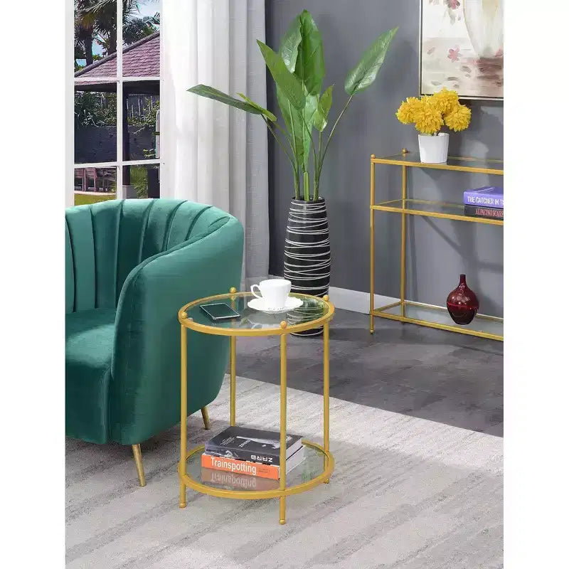 Royal Crest 2 Tier Round End Table - Johar Furniture