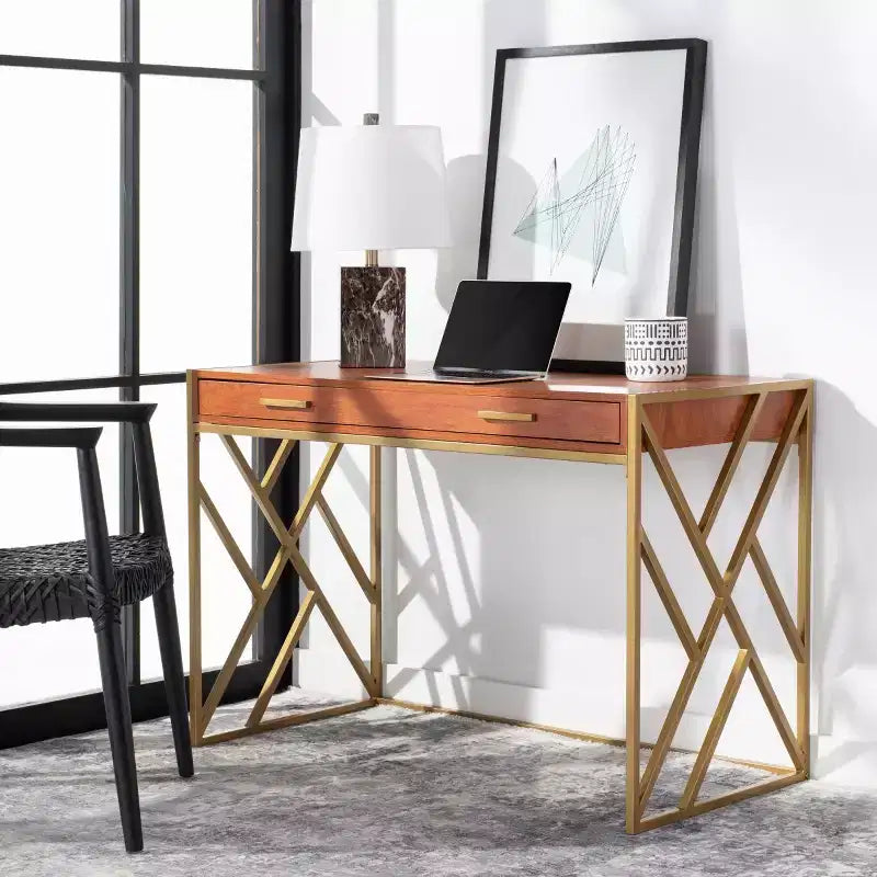 Elaine 1 Drawer Desk - DSK2201 - Safavieh