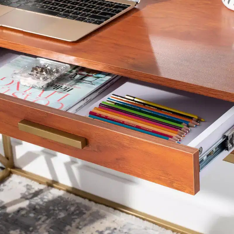 Elaine 1 Drawer Desk - DSK2201 - Safavieh