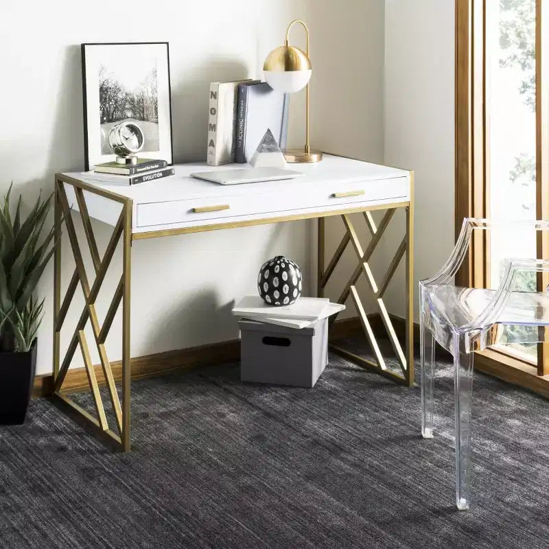 Elaine 1 Drawer Desk - DSK2201 - Safavieh