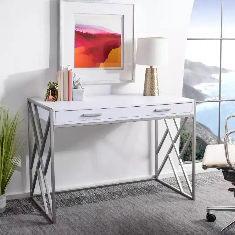 Elaine 1 Drawer Desk - DSK2201 - Safavieh