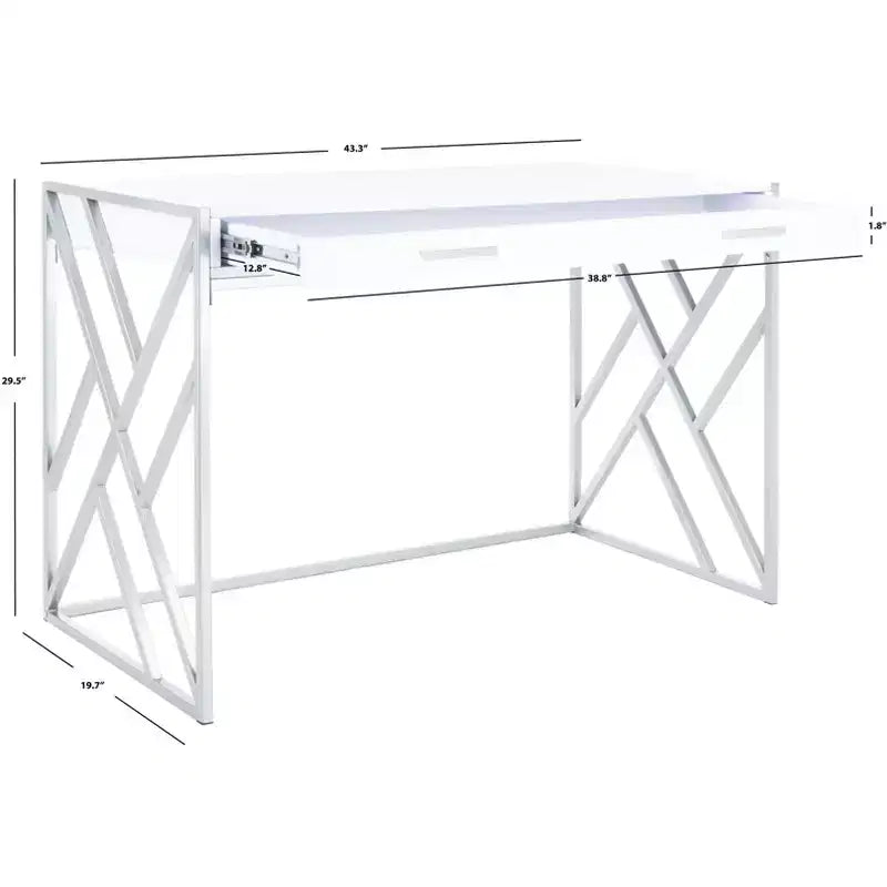 Elaine 1 Drawer Desk - DSK2201 - Safavieh