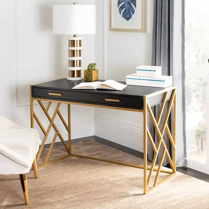 Elaine 1 Drawer Desk - DSK2201 - Safavieh