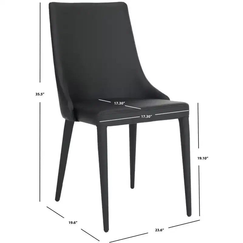 Summerset 19 H Leather Side Chair (Set of 2) - FOX2014 - Safavieh Couture