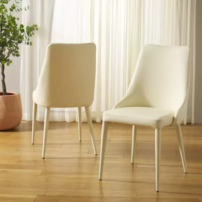 Summerset 19 H Leather Side Chair (Set of 2) - FOX2014 - Safavieh Couture