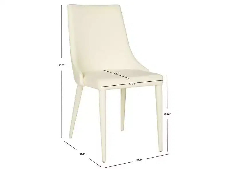 Summerset 19 H Leather Side Chair (Set of 2) - FOX2014 - Safavieh Couture