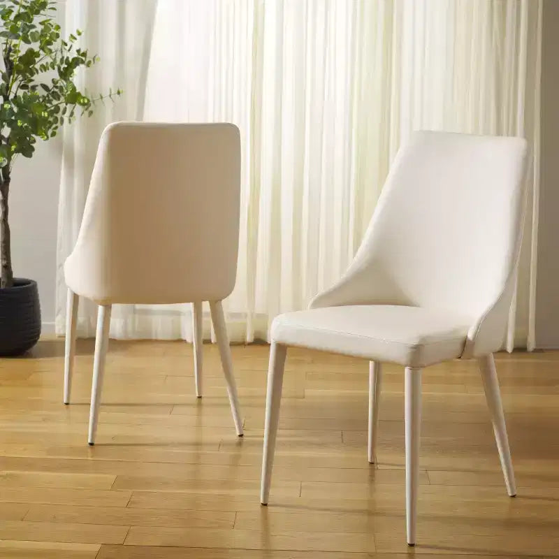 Summerset 19 H Leather Side Chair (Set of 2) - FOX2014 - Safavieh Couture