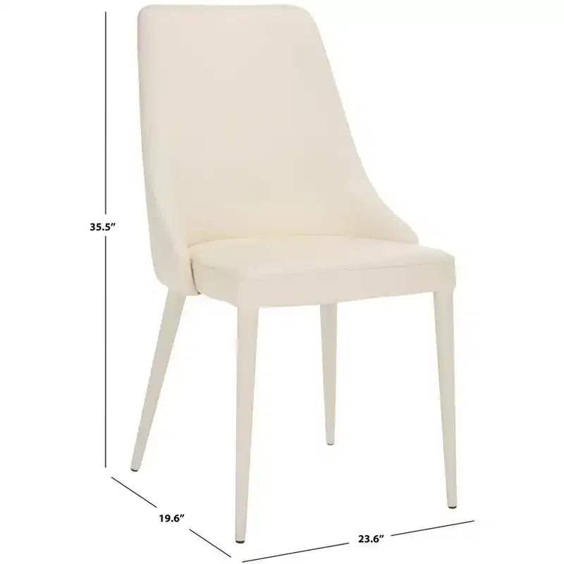 Summerset 19 H Leather Side Chair (Set of 2) - FOX2014 - Safavieh Couture