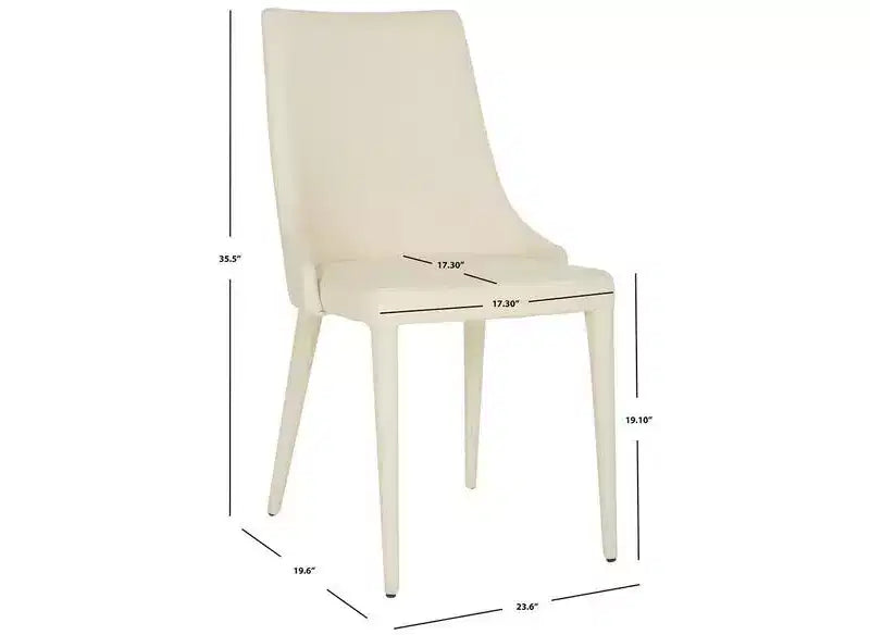 Summerset 19 H Leather Side Chair (Set of 2) - FOX2014 - Safavieh Couture