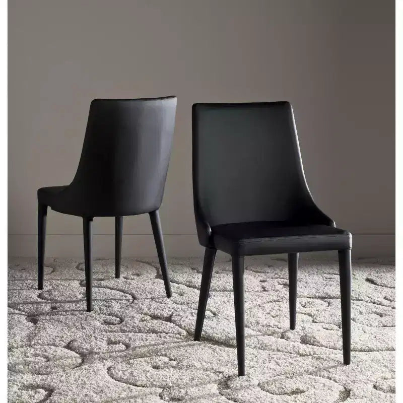 Summerset 19 H Leather Side Chair (Set of 2) - FOX2014 - Safavieh Couture