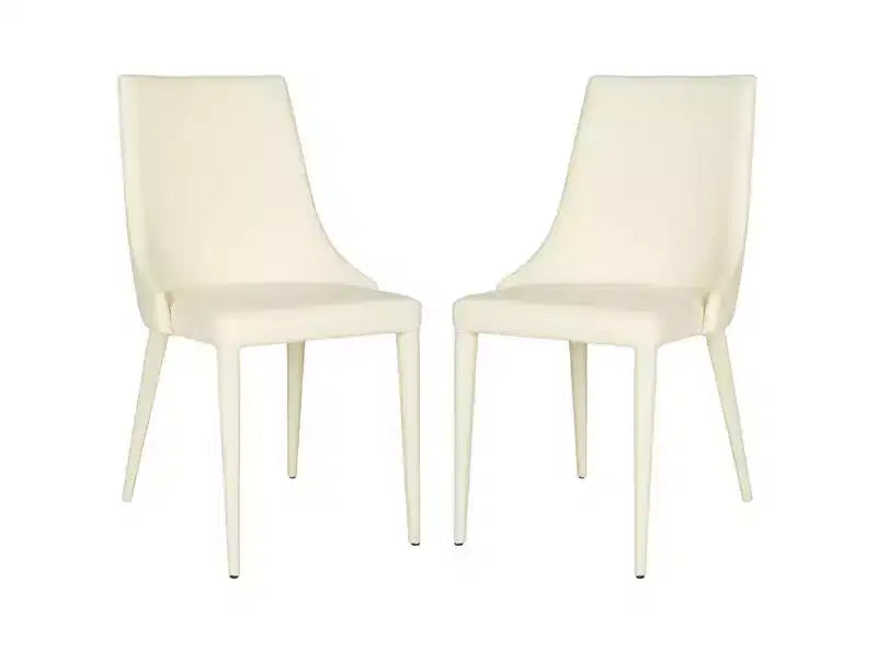 Summerset 19 H Leather Side Chair (Set of 2) - FOX2014 - Safavieh Couture