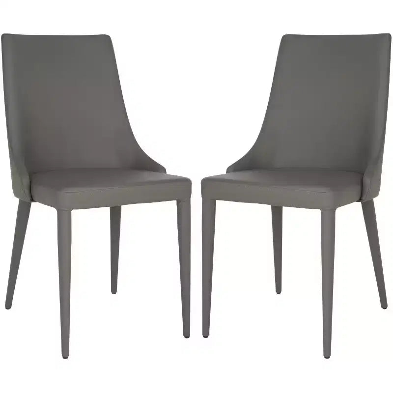 Summerset 19 H Leather Side Chair (Set of 2) - FOX2014 - Safavieh Couture