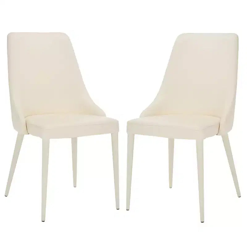 Summerset 19 H Leather Side Chair (Set of 2) - FOX2014 - Safavieh Couture