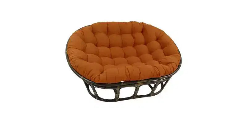 63x45 Double Papasan with Twill Cushion - International Caravan