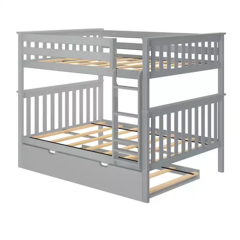 Max & Lily Full over Full Bunk Bed with Trundle Bed