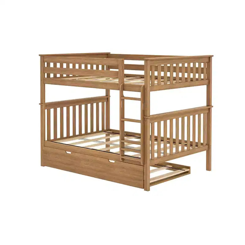 Max & Lily Full over Full Bunk Bed with Trundle Bed