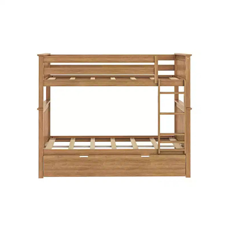 Max & Lily Full over Full Bunk Bed with Trundle Bed