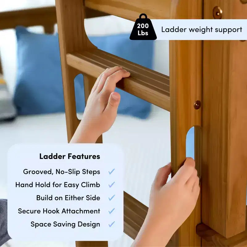 Max & Lily Full over Full Bunk Bed with Trundle Bed