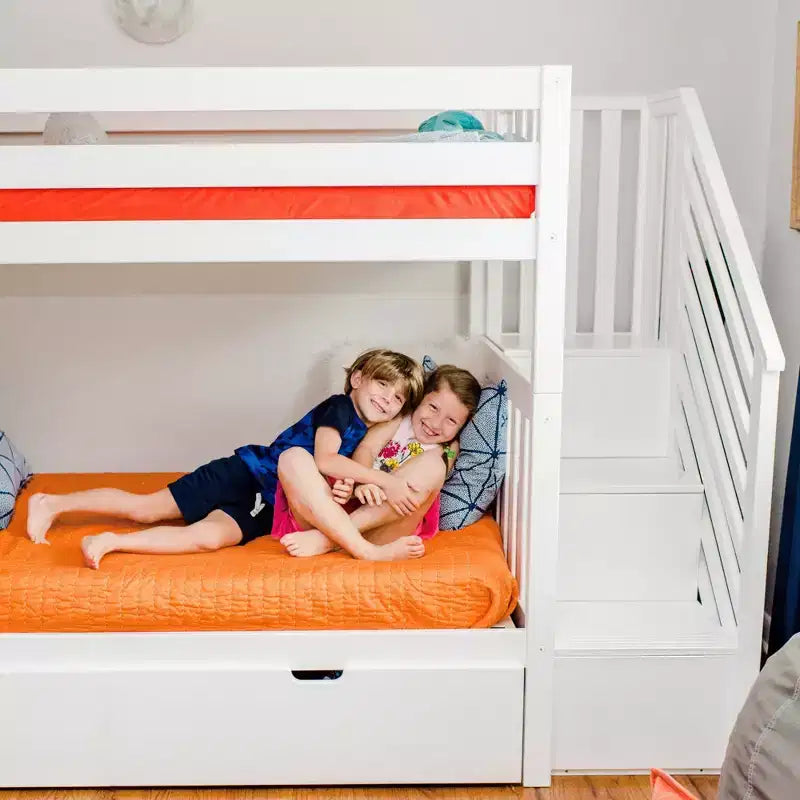 Max & Lily Twin over Twin Staircase Bunk with Trundle