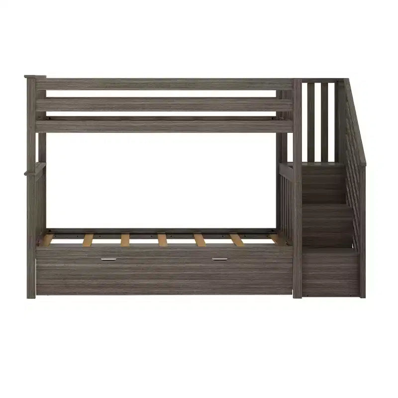 Max & Lily Twin over Twin Staircase Bunk with Trundle