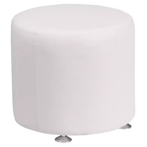 Flash Furniture HERCULES Alon Series LeatherSoft 18'' Round Ottoman