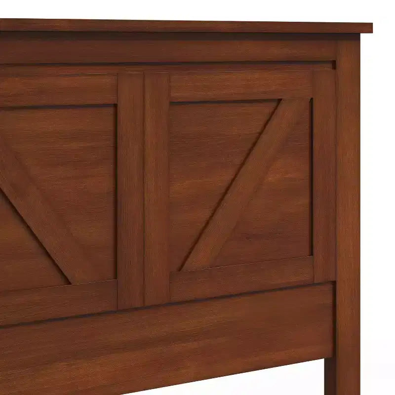 Glenwillow Home Farmhouse Style Wood Panel Headboard