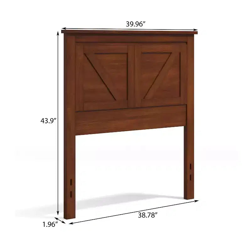 Glenwillow Home Farmhouse Style Wood Panel Headboard
