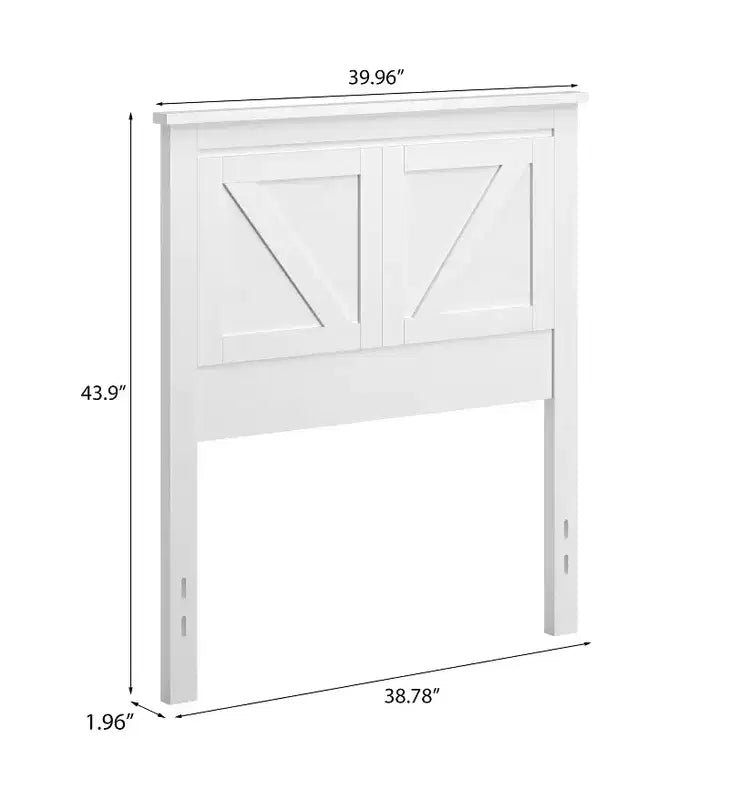 Glenwillow Home Farmhouse Style Wood Panel Headboard