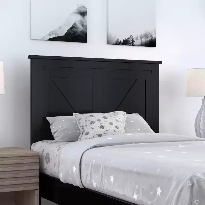 Glenwillow Home Farmhouse Style Wood Panel Headboard