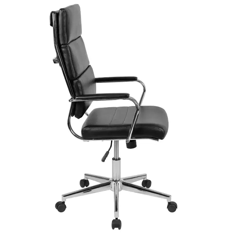 Flash Furniture High Back LeatherSoft Contemporary Panel Executive Swivel Office Chair