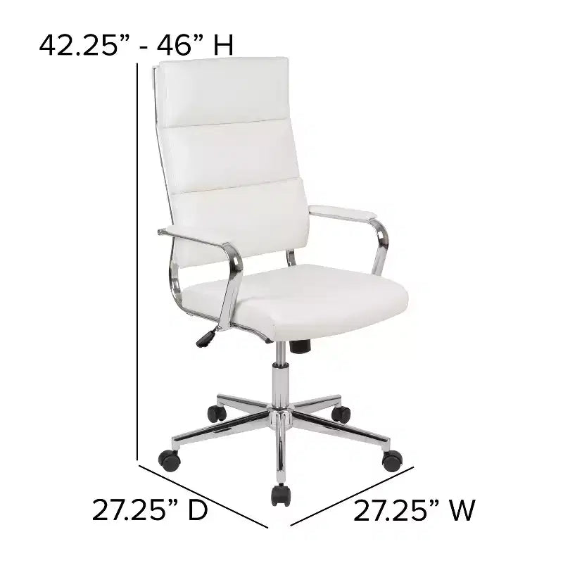 Flash Furniture High Back LeatherSoft Contemporary Panel Executive Swivel Office Chair