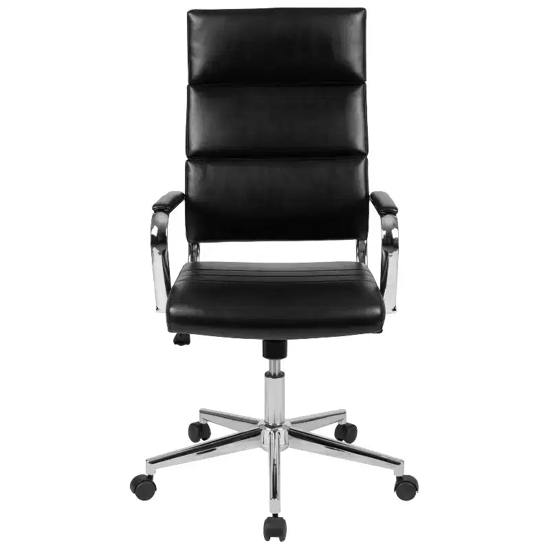 Flash Furniture High Back LeatherSoft Contemporary Panel Executive Swivel Office Chair