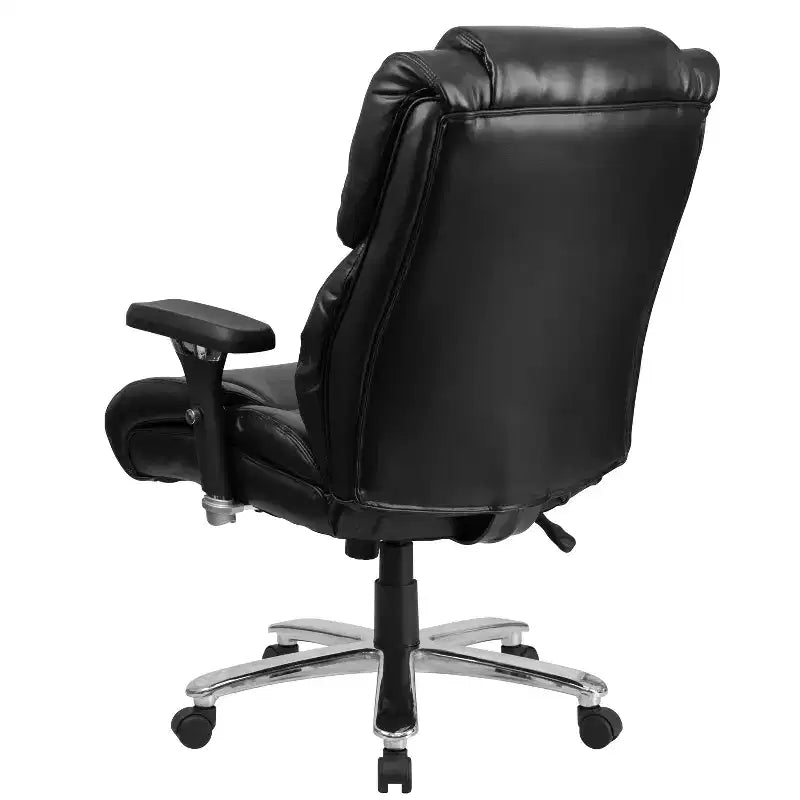 Flash Furniture HERCULES Series 24/7 Intensive Use Big & Tall 400 lb. Rated Executive Swivel Ergonomic Office Chair with Lumbar Knob and Tufted Headrest & Back