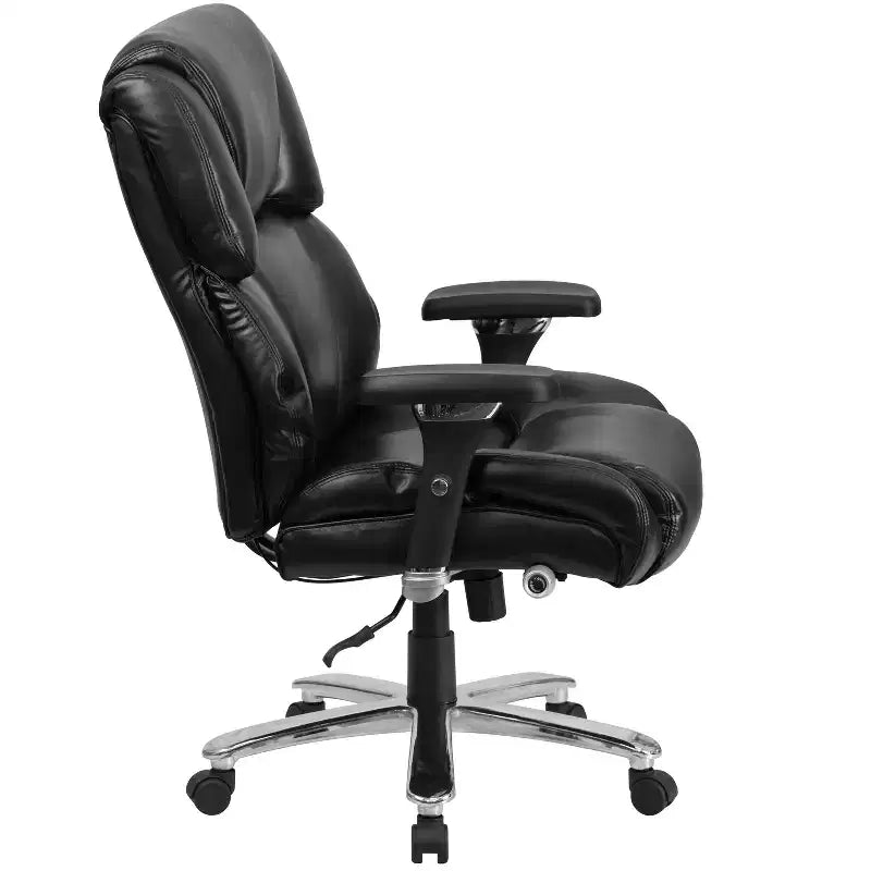 Flash Furniture HERCULES Series 24/7 Intensive Use Big & Tall 400 lb. Rated Executive Swivel Ergonomic Office Chair with Lumbar Knob and Tufted Headrest & Back