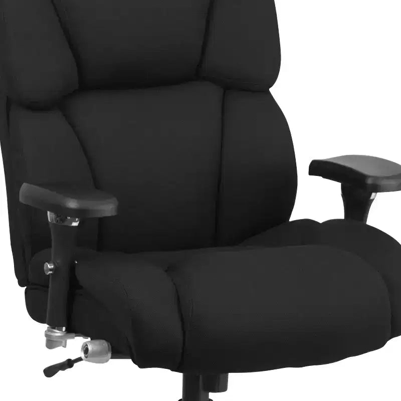 Flash Furniture HERCULES Series 24/7 Intensive Use Big & Tall 400 lb. Rated Executive Swivel Ergonomic Office Chair with Lumbar Knob and Tufted Headrest & Back