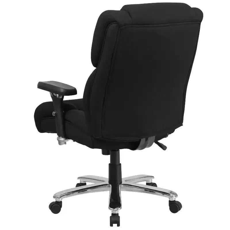 Flash Furniture HERCULES Series 24/7 Intensive Use Big & Tall 400 lb. Rated Executive Swivel Ergonomic Office Chair with Lumbar Knob and Tufted Headrest & Back