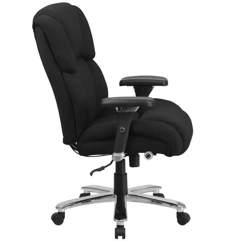 Flash Furniture HERCULES Series 24/7 Intensive Use Big & Tall 400 lb. Rated Executive Swivel Ergonomic Office Chair with Lumbar Knob and Tufted Headrest & Back