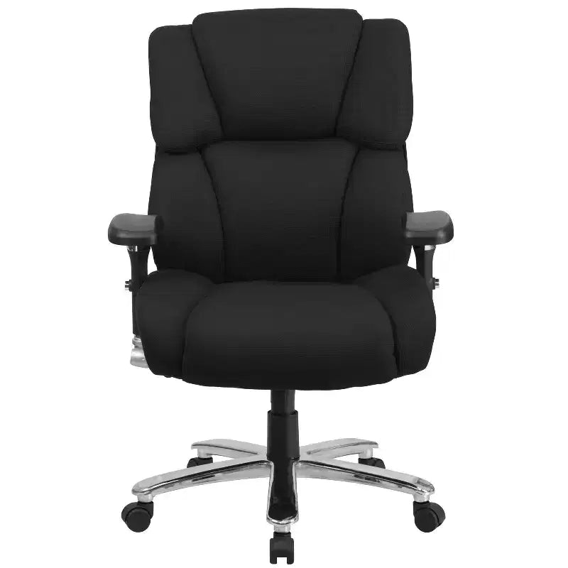 Flash Furniture HERCULES Series 24/7 Intensive Use Big & Tall 400 lb. Rated Executive Swivel Ergonomic Office Chair with Lumbar Knob and Tufted Headrest & Back