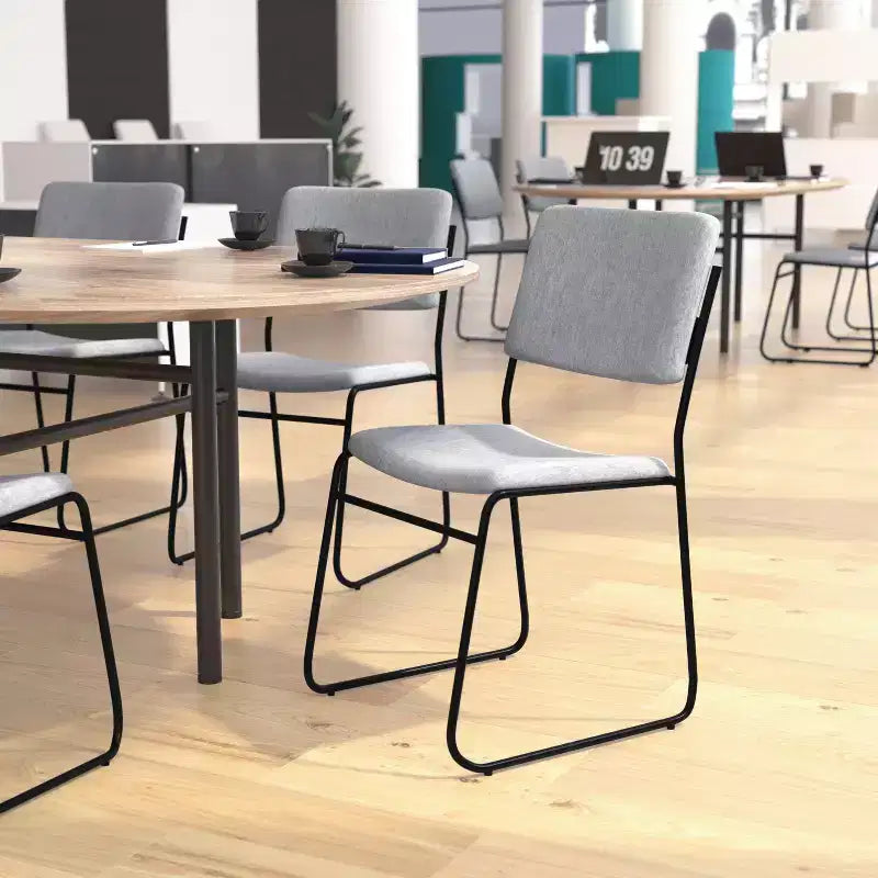 Flash Furniture HERCULES Series 500 lb. Capacity High Density Stacking Chair with Sled Base