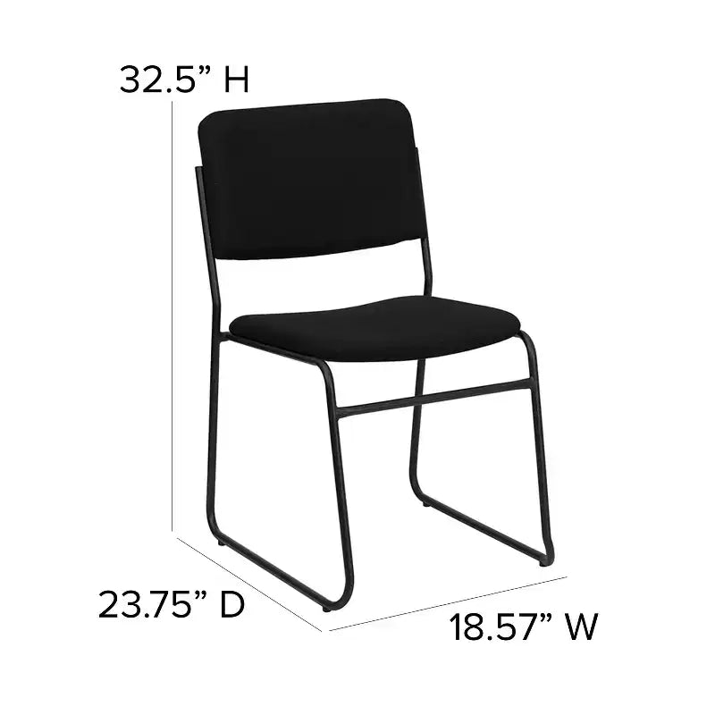 Flash Furniture HERCULES Series 500 lb. Capacity High Density Stacking Chair with Sled Base