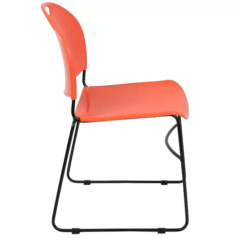 Flash Furniture HERCULES Series 880 lb. Capacity Ultra-Compact Stack Chair with Metal Frame